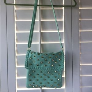 Blue/Seafoam Studded Purse